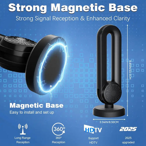 Geometric Ring Indoor HD TV Antenna