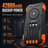 42800mAh Solar Power Bank