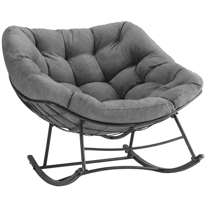 Oversized Egg Lounge Glider Chair with Cushion