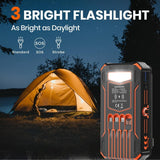 48000mAh Solar Power Bank with Built-In Cables & Wireless Charging
