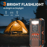 48000mAh Solar Power Bank with Built-In Cables & Wireless Charging