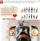 3-in-1 Clip-On Couch Arm Tray