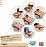 3-in-1 Clip-On Couch Arm Tray