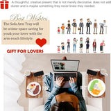 3-in-1 Clip-On Couch Arm Tray