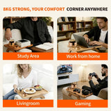 3-in-1 Clip-On Couch Arm Tray