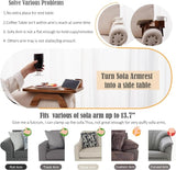 3-in-1 Clip-On Couch Arm Tray