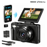 WIKICO 4K Flip Screen Camera