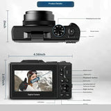 WIKICO 4K Flip Screen Camera