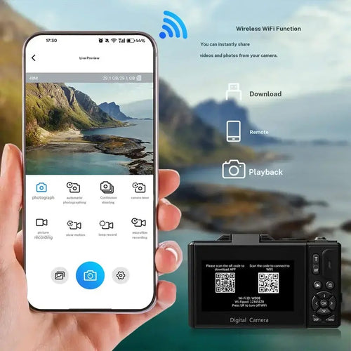 WIKICO 4K Flip Screen Camera