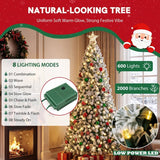 Pre-Lit Snow-Flocked Christmas Tree