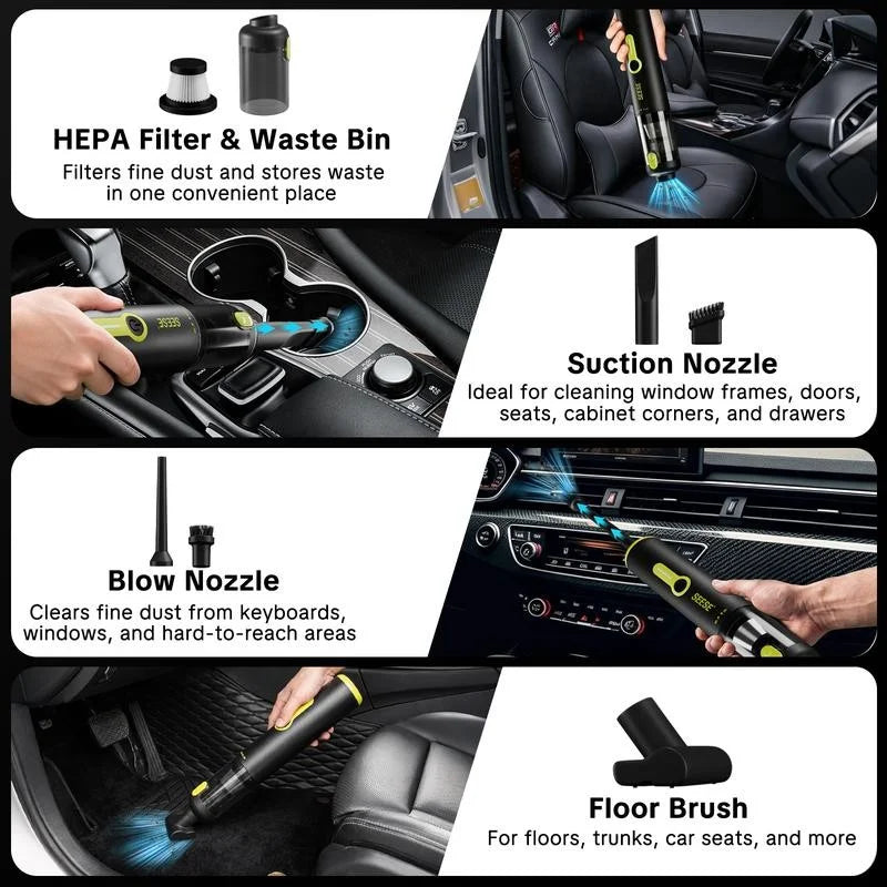 SEESE 2-in-1 Cordless Vacuum & Air Duster