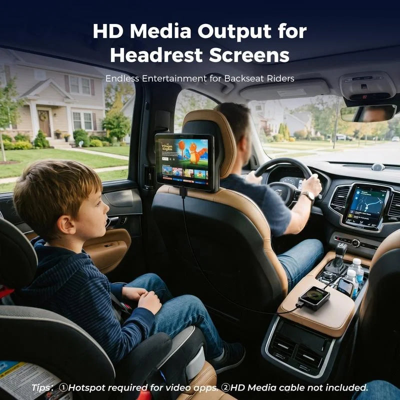 Wireless CarPlay Adapter for Factory Wired CarPlay/Android Auto