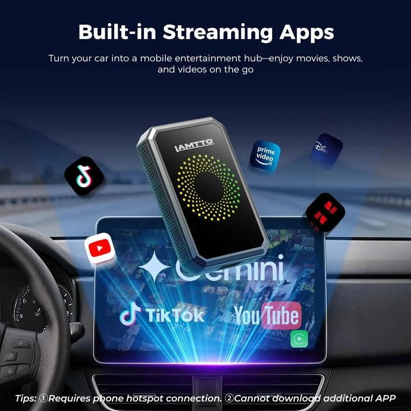 Wireless CarPlay Adapter for Factory Wired CarPlay/Android Auto