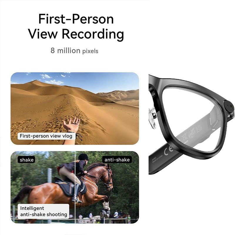Smart Glasses for Photos, Translation, and Hands-Free Recording