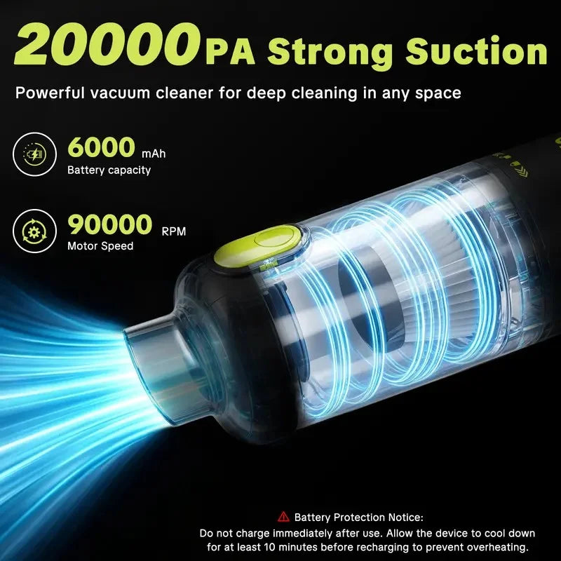 SEESE 2-in-1 Cordless Vacuum & Air Duster