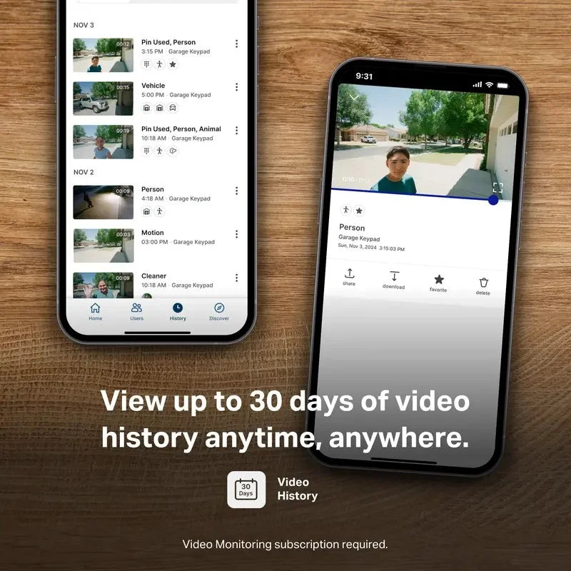 myQ Garage Video Keypad