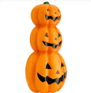 2 plastic pumpkin decor