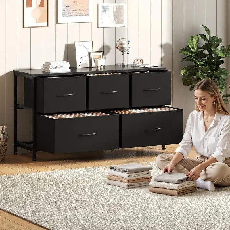 5-Drawer Fabric Storage Tower Dresser