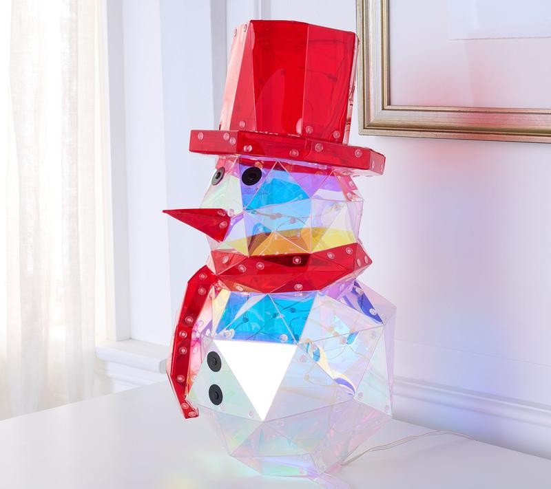 Kringle Express Indoor/Outdoor Holographic Holiday Figure with Remote