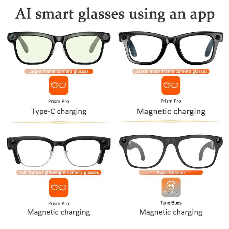 Smart Glasses for Photos, Translation, and Hands-Free Recording