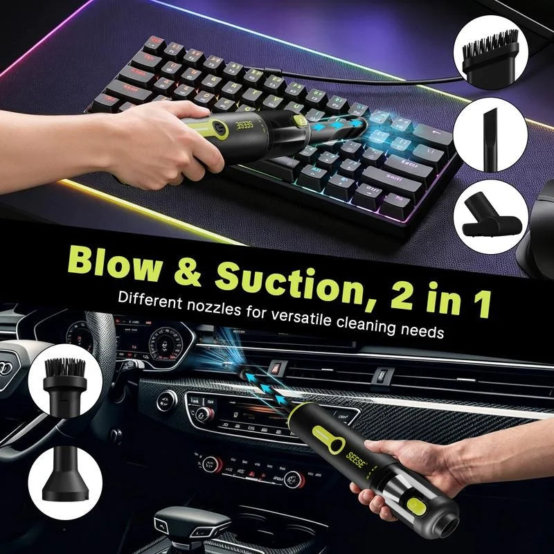 SEESE 2-in-1 Cordless Vacuum & Air Duster