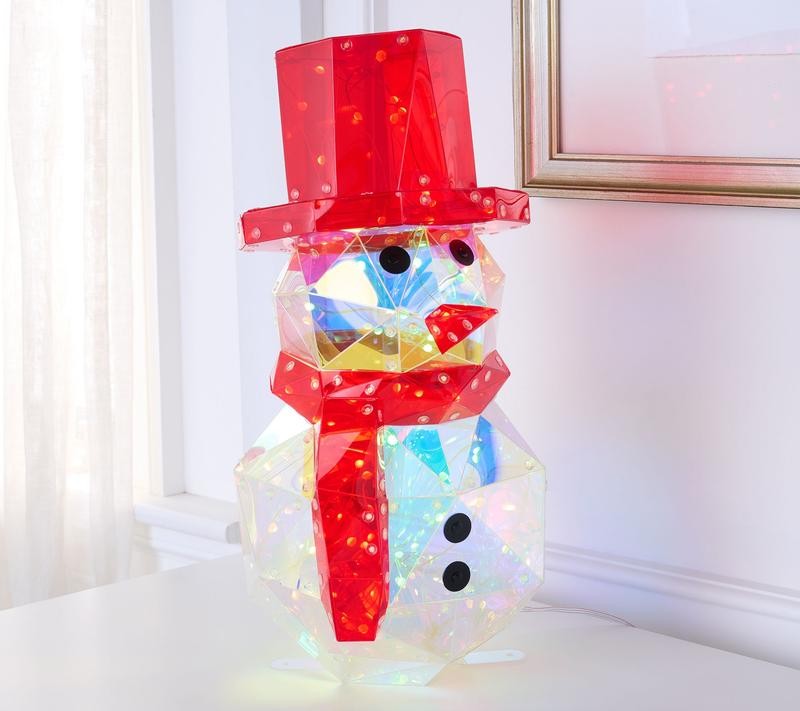 Kringle Express Indoor/Outdoor Holographic Holiday Figure with Remote