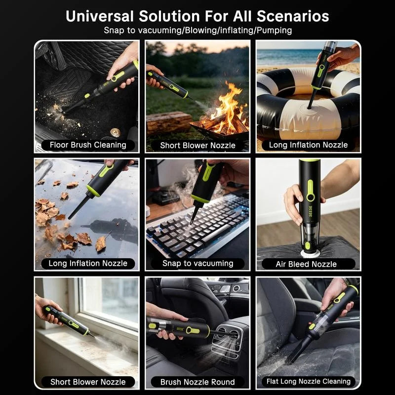 SEESE 2-in-1 Cordless Vacuum & Air Duster